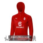 Giacca Felpa Cappuccio AC Milan 2023-24 Rosso