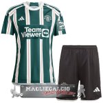 Away Maglia Calcio Set Completo Uomo Manchester United 2023-24