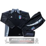 Set Completo Sudadera Formazione Italia 2024 Nero Grigio