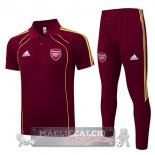 Set Completo Arsenal Maglia POLO 2025 2026 Borgogna Rosso Set Completo Arsenal Maglia POLO 2025 2026 Borgogna Rosso