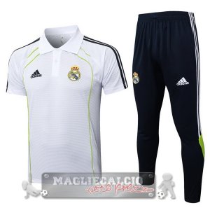 Real Madrid Bianco Verde Nero Maglia POLO Set Completo 2025 2026
