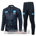 Set Completo Lunga Zip Giacca Bambino Napoli 2025 2026 Grigio Nero