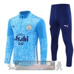 Set Completo Felpa Allenamento Formazione Manchester City 2025 2026 Blu