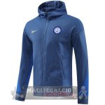 Felpa Cappuccio Inter Milan 2024 2025 Blu