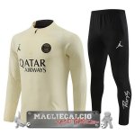 Set Completo Sudadera Giocatori Formazione Paris Saint Germain 2023-24 Giallo Nero