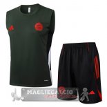 Set Completo Formazione Senza Maniche Maglia Bayern Monaco 2025 2026 Verde Navy