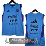 Argentina Senza Maniche Maglia Calcio 2023 Blu Purpureo