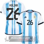 Tailandia Molina Home Maglia Calcio Argentina 2022