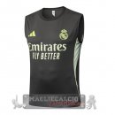 Maglia Formazione Senza Maniche Real Madrid 2025 2026 Grigio Verde
