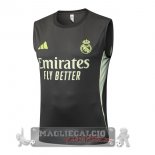 Maglia Formazione Senza Maniche Real Madrid 2025 2026 Grigio Verde