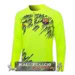Felpa Da Allenamento Barcelona 2023-24 Verde Fluorescente