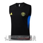 Maglia Formazione Senza Maniche Manchester United 2025 2026 Nero Blu