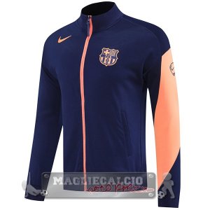 Lunga Zip Giacca Barcelona 2025 2026 Blu Arancione