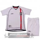 Inghilterra Set Completo Bambino Maglia Home Retro 2002