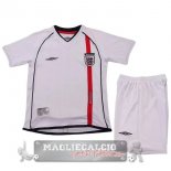 Inghilterra Set Completo Bambino Maglia Home Retro 2002