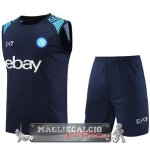 Formazione Senza Maniche Set Completo Napoli 2024-25 Blu