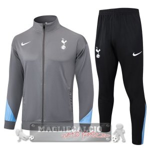 Set Completo Lunga Zip Giacca Tottenham Hotspur 2024 2025 Grigio