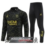 Paris Saint Germain Set Completo Bambino Nero II Giallo Felpa Da Allenamento 2023-24