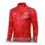 Ropa Deportiva Con Cremallera Larga Napoli 2024 2025 Rosso