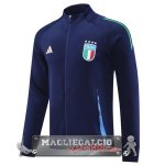 Giacca Lunga Zip Italia 2024 Azul Marino