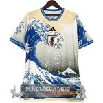 Thailandia Speciale Maglia Calcio Giappone 2024 Giallo Blu