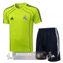 Set Completo Maglia Formazione Real Madrid 2025 2026 Verde Nero