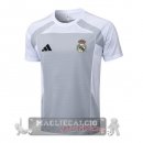 Maglia Formazione Real Madrid 2025 2026 Grigio Bianco
