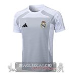Maglia Formazione Real Madrid 2025 2026 Grigio Bianco