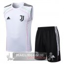 Set Completo Maglia Formazione Senza Maniche Juventus 2025 2026 Bianco I Rosa Nero