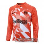 Sudadera Formazione Inter Milan 2024 2025 Arancione Bianco