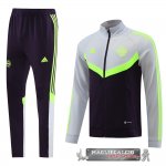 Set Completo Giacca Lunga Zip Bayern Monaco 2023-24 Gris Purpura
