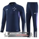 Cruzeiro Insieme Completo Blu Navy I Purpureo Bambino Giacca 2023-24