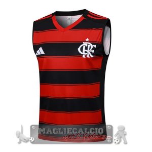 Maglia Flamengo Senza Maniche Formazione 2025 2026 Rosso Nero