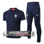 Francia Blu Set Completo Maglia POLO 2018