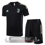 Set Completo Maglia Formazione Juventus 2025 2026 Nero Rosa