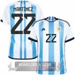 Tailandia Martínez Home Maglia Calcio Argentina 2022