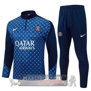 Set Completo Felpa Allenamento Formazione Paris Saint Germain 2025 2026 Blu
