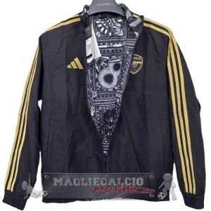 Giacca a vento Arsenal 2025 2026 Nero Grigio