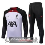 Liverpool Insieme Completo Bianco Nero Giacca 2022-23