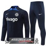 Chelsea Giocatori Insieme Completo Blu Navy Bambino Felpa Da Allenamento 2022-23