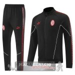 Set Completo Lunga Zip Giacca AC Milan 2025 2026 Nero