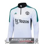 Manchester United Bianco Verde Felpa Da Allenamento 2023-24