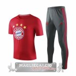 Bayern Munchen Formazione Set Completo Maglia Calcio 2019-20 Rosso Grigio
