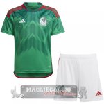 Messico Set Completo Bambino Maglia Calcio Home Coppa del Mondo 2022