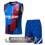 Formazione Senza Maniche Set Completo Barcelona 2023-24 Blu Rosso