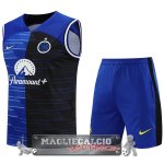 Formazione Senza Maniche Set Completo Inter Milán 2023-24 Blu I Nero