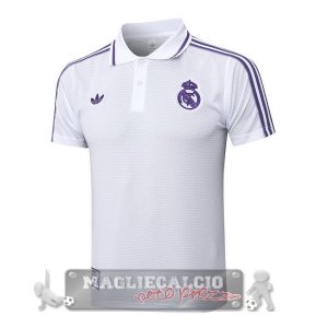 Real Madrid Bianco Purpureo Maglia POLO 2025 2026