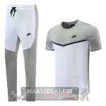 Formazione Set Completo Maglia Calcio Nike 2022-2023 Grigio II Bianco