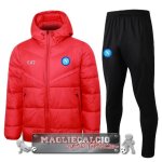 Set Completo Chaqueta De Algodon Napoli 2023-24 Rosso Nero