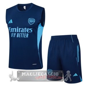 Set Completo Arsenal Maglia Senza Maniche Formazione 2025 2026 Blu Navy